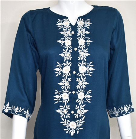 Embroidery Designer Kurti
Code: KET112