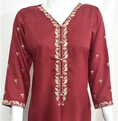 Embroidery Designer Kurti
Code: KES213